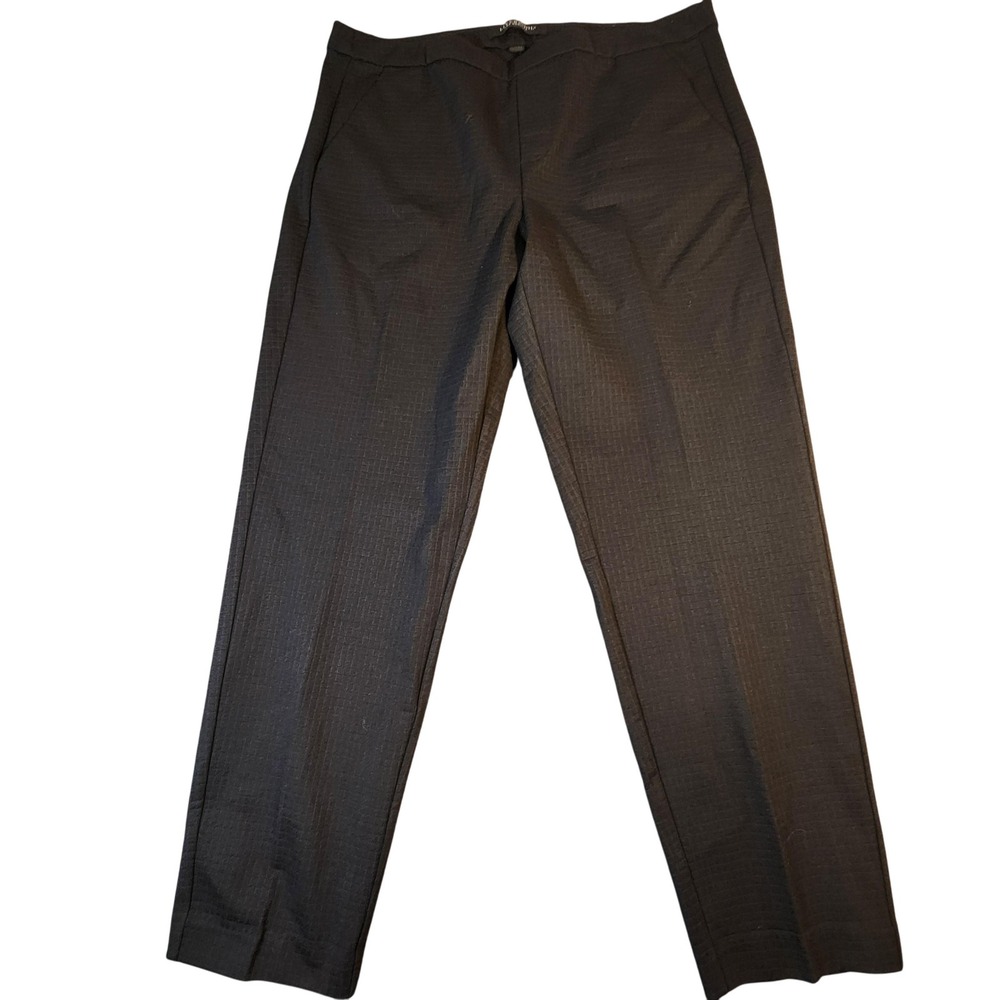 Liverpool Los Angeles Pants Womens 14 Black Textured Stretch Career Workwear